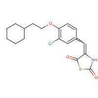 1239610-72-0 5-[[3-Chloro-4-(2-cyclohexylethoxy)phenyl]methylene]-2,4-thiazolidinedione chemical structure