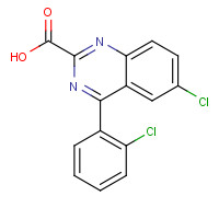 54643-79-7 6-Chloro-4-(2-chlorophenyl)-2-quinazolinecarboxylic Acid chemical structure