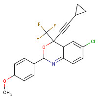 209414-26-6 (4S)-6-Chloro-4-(cyclopropylethynyl)-1,4-dihydro-2-(4-methoxyphenyl)-4-(trifluoromethyl)-2H-3,1-benzoxazine chemical structure