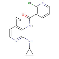 284686-19-7 2-Chloro-N-[2-(cyclopropylamino)-4-methyl-3-pyridinyl]-3-pyridinecarboxamide chemical structure