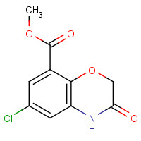 123040-75-5 6-Chloro-3,4-dihydro-3-oxo-2H-1,4-benzoxazine-8-carboxylic Acid Methyl Ester chemical structure