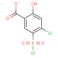 14665-31-7 4-Chloro-5-chlorosulfonyl Salicylic Acid chemical structure