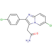 82626-73-1 6-Chloro-2-(4-chlorophenyl)imidazo[1,2-a]pyridine-3-acetamide chemical structure