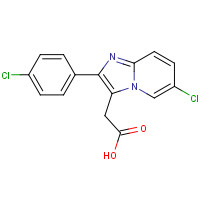 82626-74-2 6-Chloro-2-(4-chlorophenyl)imidazo[1,2-a]pyridine-3-acetic Acid chemical structure