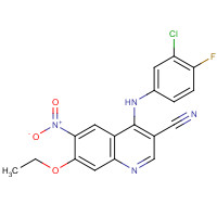 740791-06-4 4-(3-Chloro-4-fluoroanilino)-3-cyano-7-ethyloxy-6-nitroquinoline chemical structure