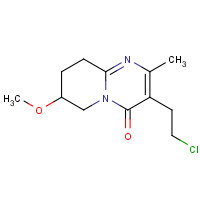 130049-80-8 3-(2-Chloroethyl)-6,7,8,9-tetrahydro-7-methoxy-2-methyl-4H-pyrido[1,2-a]pyrimidin-4-one chemical structure