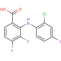 303175-44-2 2-(2-Chloro-4-iodophenylamino)-3,4-difluorobenzoic Acid chemical structure