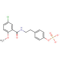 594854-55-4 p-[2-[(5-Chloro-2-methoxybenzoyl)amino]ethyl]benzenephosphonate chemical structure