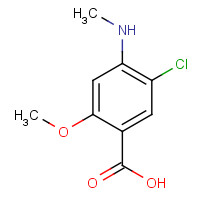 61694-98-2 5-Chloro-2-methoxy-4-methylaminobenzoic Acid chemical structure