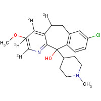 1189492-69-0 8-Chloro-3-methoxy-11-(1-methyl-4-piperidinyl)-6,11-dihydro-5H-benzo[5,6]-cyclohepta[1,2-b]pyridin-11-ol-d4 chemical structure