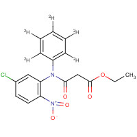 129973-74-6 5'-Chloro-2'-nitro-N-phenyl-malonanilic Acid-d5 Ethyl Ester chemical structure
