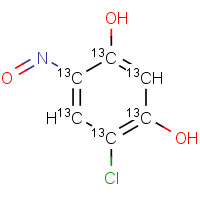 953390-33-5 4-Chloro-6-nitrosoresorcinol-13C6 chemical structure