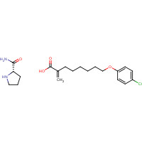 468095-77-4 8-(4-Chlorophenoxy)-2-methylene-octanoic Acid L-Prolinamide chemical structure
