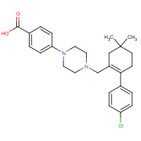 1044598-91-5 4-[4-[[2-(4-Chlorophenyl)-5,5-dimethyl-1-cyclohexen-1-yl]methyl]-1-piperazinyl]benzoic Acid chemical structure