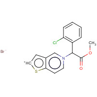 1251736-86-3 5-[1-(2-Chlorophenyl)-2-methoxy-2-oxoethyl]thieno[3,2-c]pyridinium Bromide chemical structure