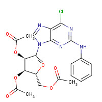 53296-14-3 6-Chloro-N-phenyl-9-(2,3,5-tri-O-acetyl-b-D-ribofuranosyl)-9H-purin-2-amine chemical structure