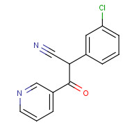 114444-10-9 2-(3-Chlorophenyl)-2-cyano-1-(3-pyridinyl)-1-ethanone chemical structure
