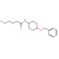 98454-45-6 trans-5-Chloro-N-[4-(phenylmethoxy)cyclohexyl]pentanamide chemical structure