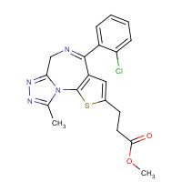 100827-83-6 4-(2-Chlorophenyl)-9-methyl-6H-thieno[3,2-f][1,2,4]triazolo[4,3-a][1,4]diazepine-2-propanoic Acid Methyl Ester chemical structure