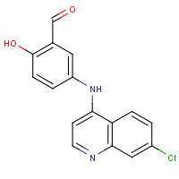 172476-18-5 5-[(7-Chloro-4-quinolinyl)amino]-2-hydroxybenzaldehyde chemical structure