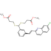 120385-96-8 3,3'-[[[3-[(1E)-2-(7-Chloro-2-quinolinyl)ethenyl]phenyl]methylene]bis(thio)]bis-propanoic Acid 1,1'-Dimethyl Ester chemical structure