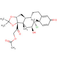 10392-75-3 9-Chloro Triamcinolone Acetonide 21-Acetate chemical structure