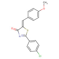 1272519-89-7 (Z)-2-(4-Chlorophenyl)-5-(4-methoxybenzylidene)-5H-thiazol-4-one chemical structure