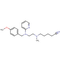 109912-34-7 N'-(4-Cyanobutyl)-N-(4-methoxybenzyl)-N'-methyl-N-2-pyridinyl-1,2-ethanediamine chemical structure