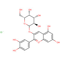 27661-36-5 Cyanidin 3-O-b-D-Galactopyranoside Chloride chemical structure