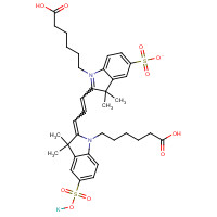 762260-71-9 Cyanine 3 Bihexanoic Acid Dye,Potassium Salt chemical structure