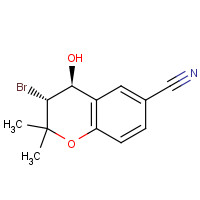 65018-89-5 6-Cyano-trans-3-bromo-3,4-dihydro-2,2-dimethyl-2H-benzo-[b]-pyran-4-ol chemical structure