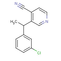1076199-88-6 4-Cyano-3-(3-chlorophenylethyl)pyridine chemical structure