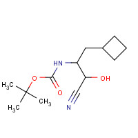 394735-20-7 N-[2-Cyano-1-(cyclobutylmethyl)-2-hydroxyethyl]-carbamic Acid 1,1-Dimethylethyl Ester chemical structure