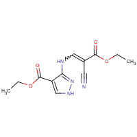 52632-17-4 (E)-3-[(2-Cyano-3-ethoxy-3-oxo-1-propenyl)amino]-1H-pyrazole-4-carboxylic Acid Ethyl Ester chemical structure