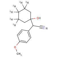 1020719-31-6 1-(2-Cyano-1-(4-methoxyphenyl)ethyl)cyclohexanol-d6 chemical structure
