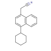 71109-05-2 1-Cyanomethyl-4-cyclohexylnaphthalene chemical structure