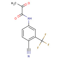 87310-69-8 N-[4-Cyano-3-(trifluoromethyl)phenyl]-2-oxopropanamide chemical structure