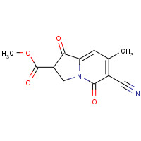 66917-18-8 6-Cyano-1,2,3,5-tetrahydro-7-methyl-1,5-dioxo-2-Indolizinecarboxylic Acid Methyl Ester chemical structure
