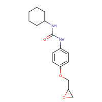 38649-72-8 N-Cyclohexyl-N'-[4-(2,3-epoxypropoxy)phenyl]urea chemical structure