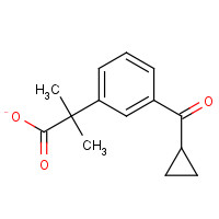 162096-56-2 3-(Cyclopropylcarbonyl)-a,a-dimethylbenzeneacetic Acid chemical structure
