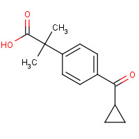 162096-54-0 4-(Cyclopropylcarbonyl)-a,a-dimethylbenzeneacetic Acid chemical structure