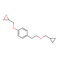 63659-17-6 [[4-[2-(Cyclopropylmethoxy)ethyl]phenoxy]methyl]oxirane chemical structure