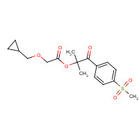 246869-15-8 2-(Cyclopropylmethoxy)-acetic Acid 1,1-Dimethyl-2-[4-(methylsulfonyl)phenyl]-2-oxoethyl Ester chemical structure