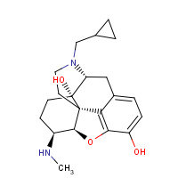 102919-85-7 (5a,6a)-17-(Cyclopropylmethyl)-4,5-epoxy-6-(methylamino)-morphinan-3,14-diol chemical structure
