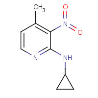 284686-17-5 N-Cyclopropyl-4-methyl-3-nitro-2-pyridinamine chemical structure