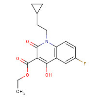 931399-20-1 1-(2-Cyclopropylethyl)-6-fluoro-1,2-dihydro-4-hydroxy-2-oxo-3-quinolinecarboxylic Acid Ethyl Ester chemical structure