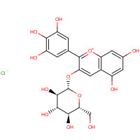 6906-38-3 Delphinidin 3-b-D-Glucoside chemical structure