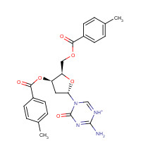 40789-35-3 1-(2'-Deoxy-3',5'-di-O-toluoyl-a-D-ribofuranosyl)-2-oxo-4-amino-1,2-dihydro-1,3,5-triazine chemical structure