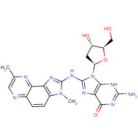 142038-31-1 N2-(Deoxyguanosin-8-yl)-2-amino-3,8-dimethylimidazo[4,5-f]quinoxaline chemical structure