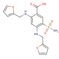 5046-19-5 4-Deschloro-4-(2-furanylmethyl)amino Furosemide chemical structure